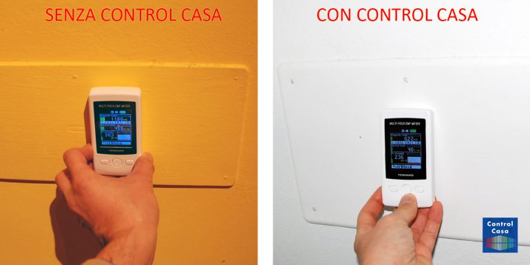 Control Casa, electrosmog electrical system junction box, home automation, home automation system