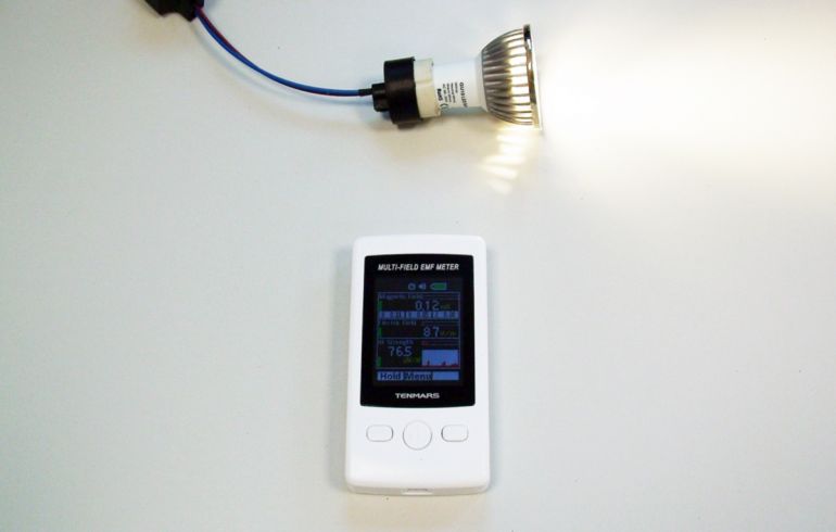 electrosmog produced by LED bulbs, home automation, home automation system, home control